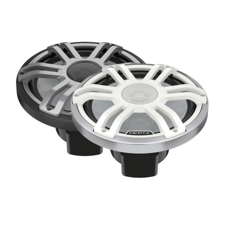 Difuzoare Marine Hertz HMX 8 S-LD SW / G, Alb / Negru, set coaxial 2 cai 200MM, 100W RMS