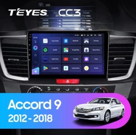 Navigatie Auto cu Asistenta AI Teyes CC4 PRO Honda Accord 9 2012-2018 8+128GB 10.36" QLED, Android 13, 5G, 7.1 DSP, CarPlay - Img 2