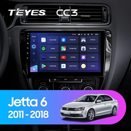Navigatie Auto Teyes CC3 2K 360° Volkswagen Jetta 6 2011-2018 6+128GB 10.36" QLED Octa-core 2Ghz, Android 4G Bluetooth 5.1 DSP - Img 2