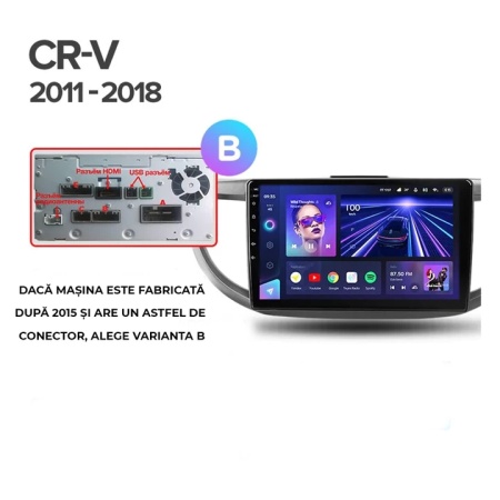 Navigatie Auto Teyes CC3 2K Honda CR-V 4 2011-2016 4+32GB 10.36" QLED Octa-core 2Ghz Android 4G Bluetooth 5.1 DSP - Img 10
