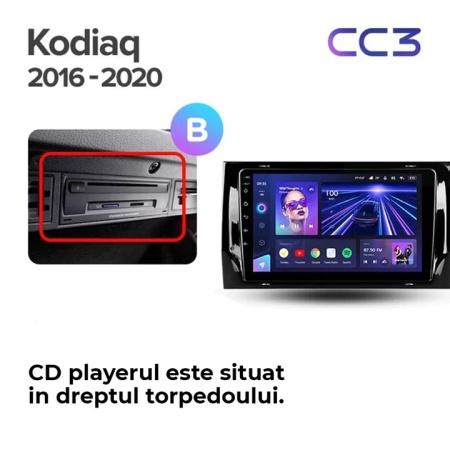 Navigatie Auto Teyes CC3 2K Skoda Kodiaq 2017-2021 4+64GB 9.5" QLED Octa-core 2Ghz, Android 4G Bluetooth 5.1 DSP - Img 9