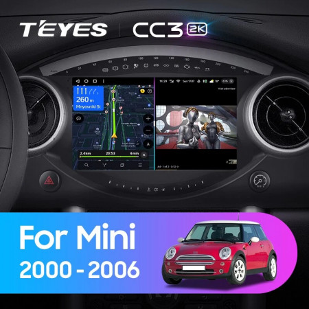 Navigatie Auto Teyes CC3 360° MINI 2000-2006 6+128GB 9" QLED Octa-core 1.8Ghz, Android 4G Bluetooth 5.1 DSP - Img 2