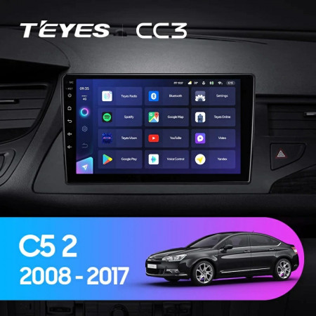 Navigatie Auto Teyes CC3 Citroen C5 2007-2019 4+32GB 9&quot; QLED Octa-core 1.8Ghz Android 4G Bluetooth 5.1 DSP - Img 2