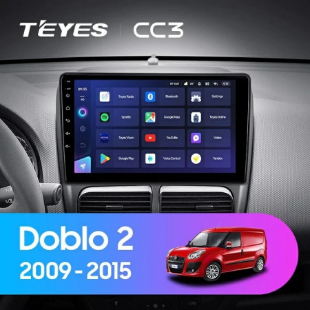 Navigatie Auto Teyes CC3 Fiat Doblo 2 2009-2015 4+64GB 9" QLED Octa-core 1.8Ghz, Android 4G Bluetooth 5.1 DSP - Img 9