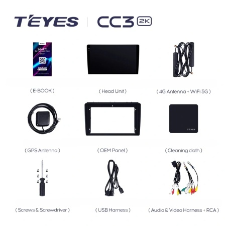 Navigatie Auto Teyes CC3 Saab 9-3 2007-2014 4+32GB 9" QLED Octa-core 1.8Ghz, Android 4G Bluetooth 5.1 DSP - Img 8