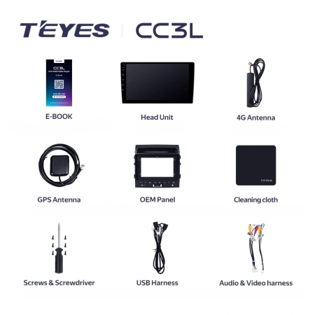 Navigatie Auto Teyes CC3 Toyota Land Cruiser 11 J200 2007-2015 6+128GB 10.2" QLED Octa-core 1.8Ghz, Android 4G Bluetooth 5.1 DSP - Img 11