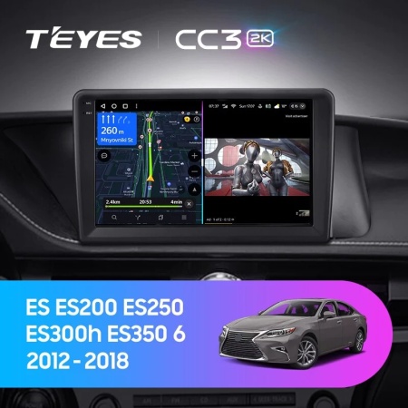 Navigatie Auto Teyes CC3L Lexus ES 2013-2018 4+64GB 9" IPS Octa-core 1.6Ghz, Android 4G Bluetooth 5.1 DSP - Img 2