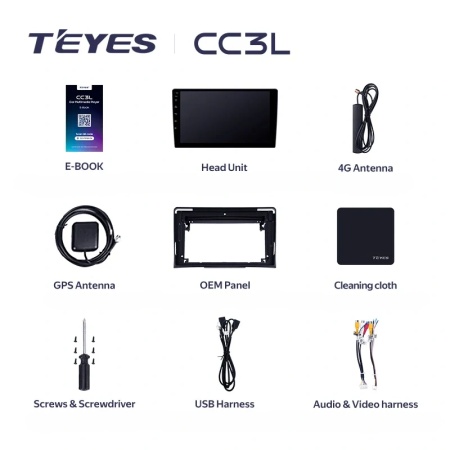 Navigatie Auto Teyes CC3L Volkswagen Transporter T5 2003-2015 4+32GB 9" IPS Octa-core 1.6Ghz, Android 4G Bluetooth 5.1 DSP - Img 6