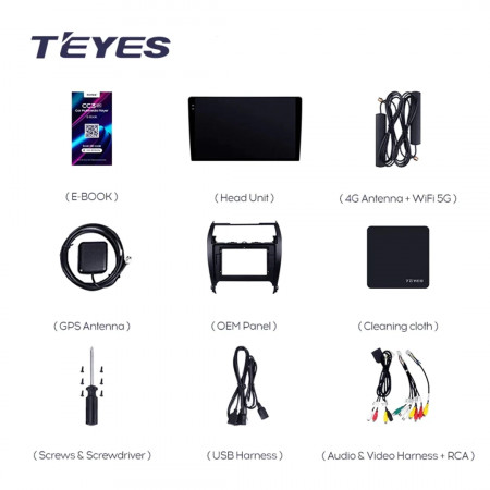 Navigatie Auto Teyes CC3L WiFi Toyota Camry 7 USA 2014-2017 2+32GB 10.2" IPS Quad-core 1.3Ghz, Android Bluetooth 5.1 DSP - Img 7