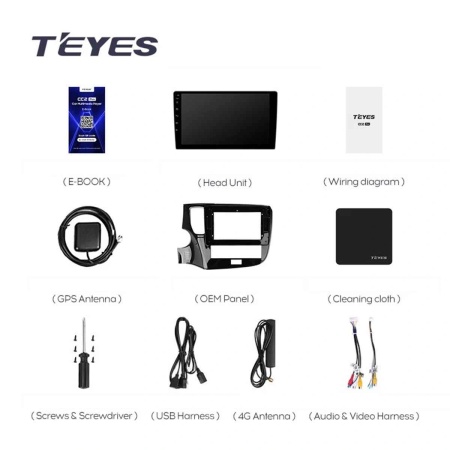 Navigatie Auto Teyes CC4 Mitsubishi Outlander 3 2013-2018 6+64GB 10.36" QLED Octa-core 2.7Ghz, Android 4G Bluetooth 5.1 DSP - Img 6