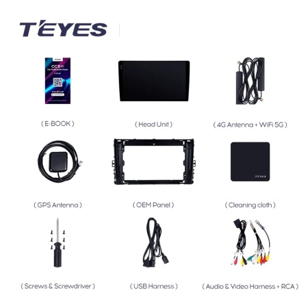 Navigatie Auto Teyes CC4 Volkswagen Jetta 7 2018-2022 6+64GB 9.5" QLED Octa-core 2.7Ghz, Android 4G Bluetooth 5.1 DSP - Img 3