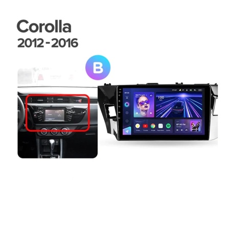 Navigatie Auto Teyes CC4L Toyota Corolla 11 2012-2016 6+64GB 10.2" QLED Qualcomm 2Ghz, Android 4G Bluetooth 5.1 DSP - Img 3
