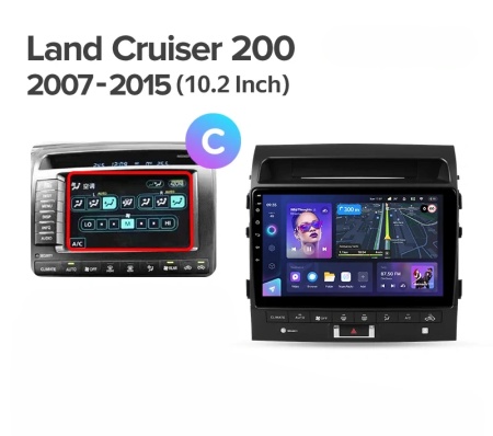 Navigatie Auto Teyes CC4L Toyota Land Cruiser 11 J200 2007-2015 6+64GB 10.2" QLED Qualcomm 2Ghz, Android 4G Bluetooth 5.1 DSP - Img 6