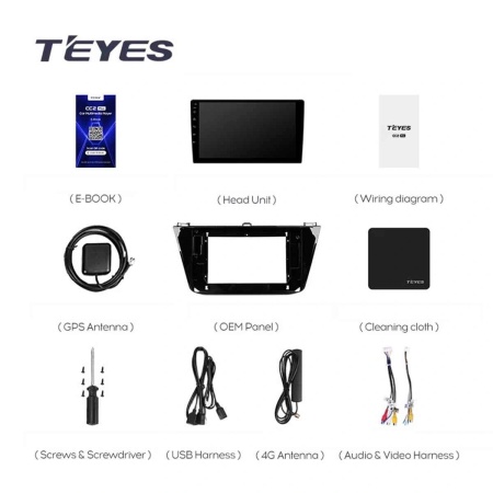 Navigatie Auto Teyes CC4L Volkswagen Tiguan 2 2016-2023 6+64GB 10.2" QLED Qualcomm 2Ghz, Android 4G Bluetooth 5.1 DSP - Img 5