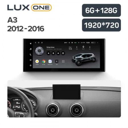 Navigatie Auto Teyes Lux One Audi A3 8V 2013-2020 6+128GB 12.3" IPS Octa-Core 2.0 GHz Android 4G DSP Bluetooth 5.1 - Img 2
