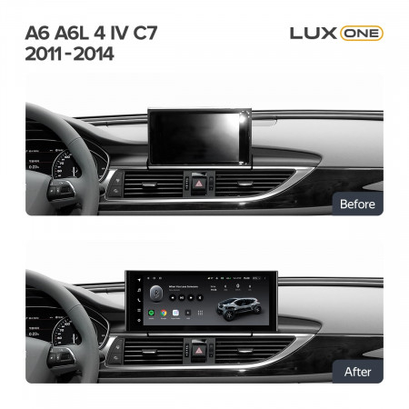 Navigatie Auto Teyes Lux One Audi A6 C7 2012-2014 6+128GB 12.3" IPS Octa-Core 2.0 GHz Android 4G DSP Bluetooth 5.1 - Img 2