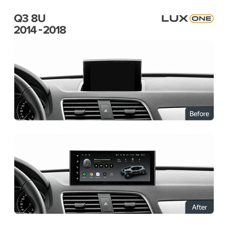 Navigatie Auto Teyes Lux One Audi Q3 8U 2011-2018 6+128GB 12.3" IPS Octa-Core 2.0 GHz Android 4G DSP Bluetooth 5.1 - Img 2