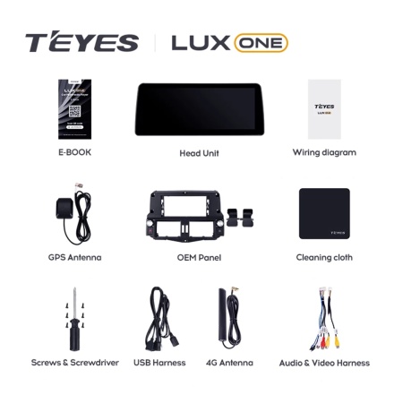 Navigatie Auto Teyes Lux One Toyota Lux One Toyota Land Cruiser Prado 150 2009-2013 6+128GB 12.3" IPS Octa-core 2Ghz, Android 4G Bluetooth 5.1 DSP - Img 6