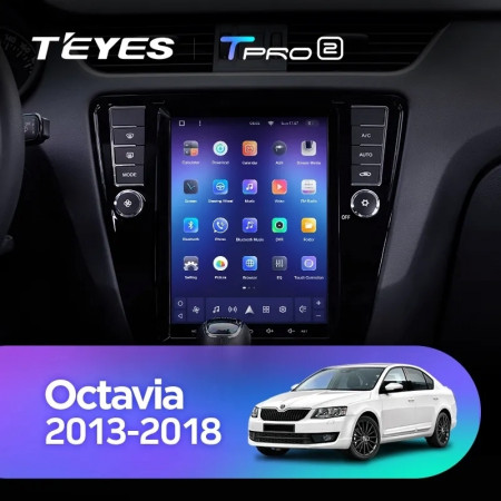 Navigatie Auto Teyes Tip Tesla TPRO 2 Skoda Octavia 3 2013-2018 3+32GB 9.7" QLED Octa-core 1.8Ghz, Android 4G Bluetooth 5.1 DSP - Img 2
