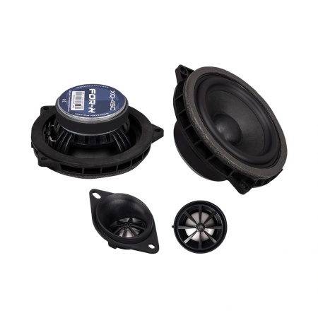 Pachet sistem audio Plug&amp;Play For-X dedicat BMW Basic XQ-45C XQ-452BMW + Amplificator Zapco HB 410 ADSP + Conectica dedicata - Img 2