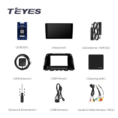 Navigatie Auto cu Asistenta AI Teyes CC4 PRO Mazda 6 2012-2017 8+128GB 9.5&quot; QLED, Android 13, 5G, 7.1 DSP, CarPlay - Img 10