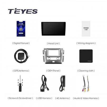 Navigatie Auto Teyes CC3 2K 360° Nissan Patrol Y62 2010-2020 6+128GB 9.5&quot; QLED Octa-core 2Ghz, Android 4G Bluetooth 5.1 DSP - Img 8