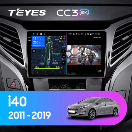 Navigatie Auto Teyes CC3 2K Hyundai i40 20112019 6+128GB 9.5" QLED Octa-core 2Ghz, Android 4G Bluetooth 5.1 DSP - Img 2