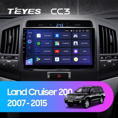 Navigatie Auto Teyes CC3 2K Toyota Land Cruiser LC J100 2002-2007 4+32GB 9.5&quot; QLED Octa-core 2Ghz Android 4G Bluetooth 5.1 DSP - Img 2