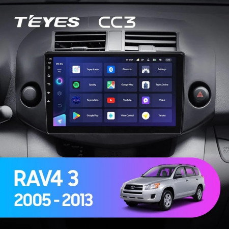 Navigatie Auto Teyes CC3 2K Toyota RAV4 XA30 2005-2013 4+64GB 10.36" QLED Octa-core 2Ghz, Android 4G Bluetooth 5.1 DSP - Img 2
