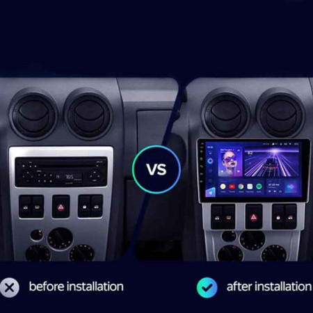 Navigatie Auto Teyes CC3 Dacia Logan 1 2004-2008 6+128GB 9" QLED Octa-core 1.8Ghz, Android 4G Bluetooth 5.1 DSP - Img 3