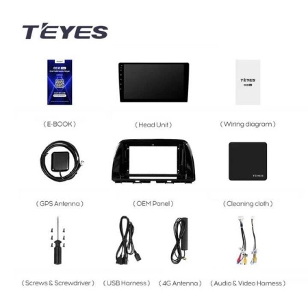 Navigatie Auto Teyes CC3 Mazda CX-5 2012-2015 6+128GB 9" QLED Octa-core 1.8Ghz, Android 4G Bluetooth 5.1 DSP - Img 11