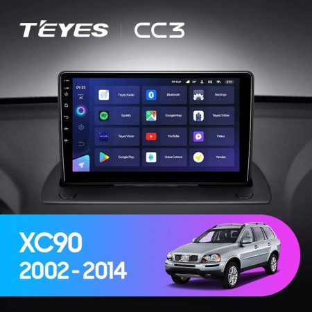 Navigatie Auto Teyes CC3 Volvo XC90 2002-2014 4+32GB 9" QLED Octa-core 1.8Ghz Android 4G Bluetooth 5.1 DSP - Img 2