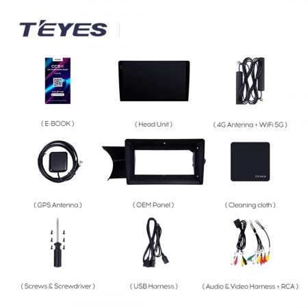 Navigatie Auto Teyes CC3L WiFi Mercedes-Benz C Class W204 2011-2015 2+32GB 9" IPS Quad-core 1.3Ghz, Android Bluetooth 5.1 DSP - Img 5