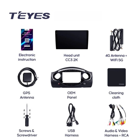 Navigatie Auto Teyes CC4 MINI 2000-2006 6+64GB 9.5" QLED Octa-core 2.7Ghz, Android 4G Bluetooth 5.1 DSP - Img 4