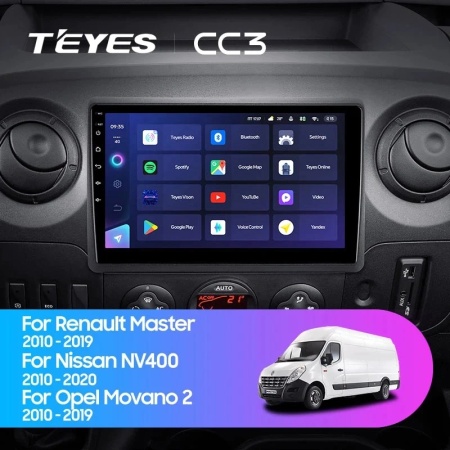 Navigatie Auto Teyes CC4 Renault Master 2010-2019 6+64GB 10.36" QLED Octa-core 2.7Ghz, Android 4G Bluetooth 5.1 DSP - Img 3