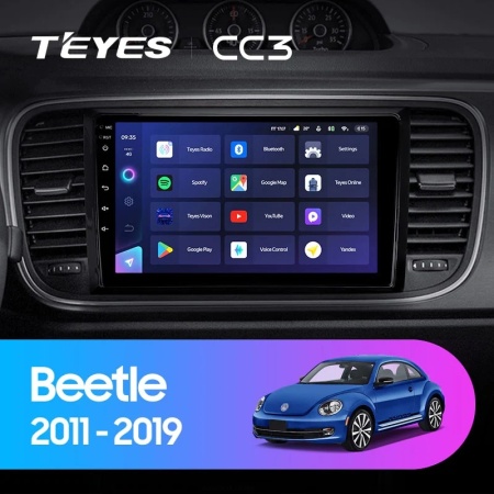 Navigatie Auto Teyes CC4L Volkswagen Beetle 2011-2019 6+64GB 9" QLED Qualcomm 2Ghz, Android 4G Bluetooth 5.1 DSP - Img 2