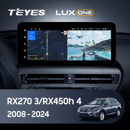 Navigatie Auto Teyes Lux One Lexus RX 2015-2022 6+128GB 12.3" IPS Octa-core 2Ghz, Android 4G Bluetooth 5.1 DSP - Img 2