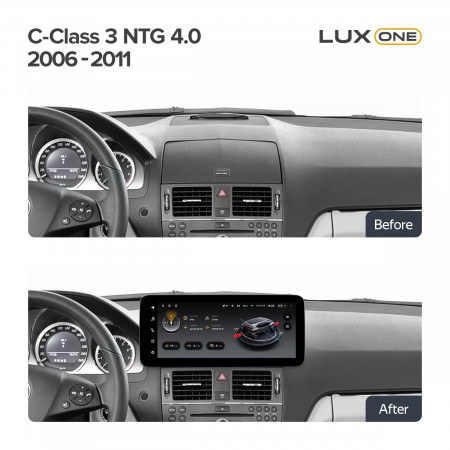 Navigatie auto Teyes Lux One Mercedes-Benz C Class W204 2006-2011 NTG 4.0 6+128GB 12.3 IPS Octa-Core 2.0 GHz Android 4G DSP Bluetooth 5.1 - Img 2