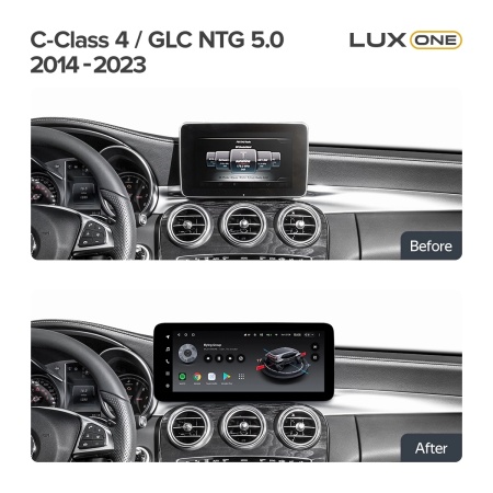 Navigatie auto Teyes Lux One Mercedes-Benz GLC X253 2016-2023 NTG 5.0 6+128GB 12.3 IPS Octa-Core 2.0 GHz Android 4G DSP Bluetooth 5.1 - Img 2