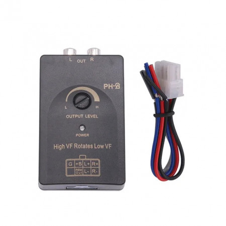 Adaptor audio High-Low RCA cu 2 canale si remote