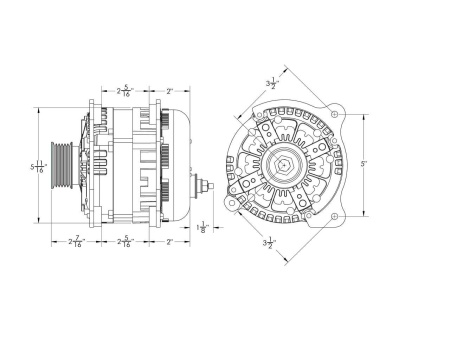 Alternator de înaltă performanță, 250 de amperi, pentru Volkswagen Jetta / Beetle / Golf / GTI - Img 4