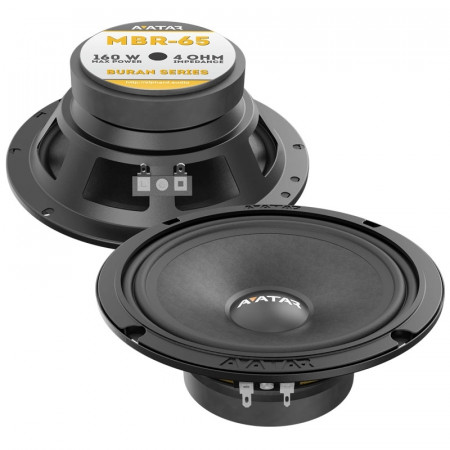 Difuzoare auto Avatar Buran MBR-65 set componente, 165mm, 80W RMS, 4?, set 2 difuzoare