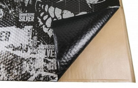 Insonorizant auto Premium STP Aggressive Silver, 2 mm, 4.2m2, Bulk Pack - Img 2