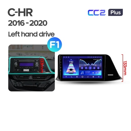 Navigatie Auto Teyes CC2L Plus Toyota C-HR 2016-2023 2+32GB 9" IPS Octa-core 1.8Ghz, Android 4G Bluetooth 5.1 DSP - Img 3