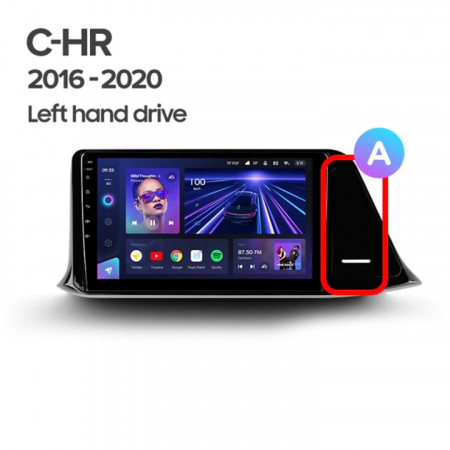 Navigatie Auto Teyes CC3 2K Toyota C-HR 2016-2020 4+64GB 9.5" QLED Octa-core 2Ghz, Android 4G Bluetooth 5.1 DSP - Img 6
