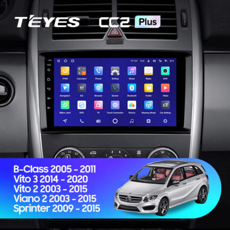 Navigatie Auto Teyes CC3 360 Mercedes-Benz Sprinter 2006-2018 6+128GB 9" QLED Octa-core 1.8Ghz Android 4G Bluetooth 5.1 DSP - Img 3