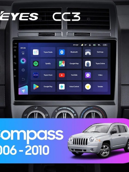Navigatie Auto Teyes CC3 Dodge Caliber 2006-2011 4+32GB 10.2" QLED Octa-core 1.8Ghz Android 4G Bluetooth 5.1 DSP - Img 2