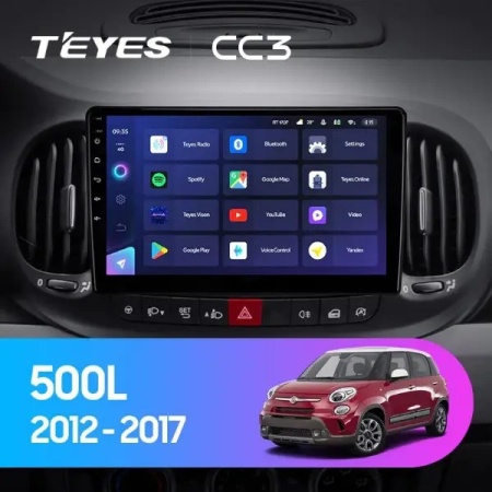Navigatie Auto Teyes CC3 Fiat 500 L 2012-2018 4+32GB 10.2" QLED Octa-core 1.8Ghz, Android 4G Bluetooth 5.1 DSP - Img 2