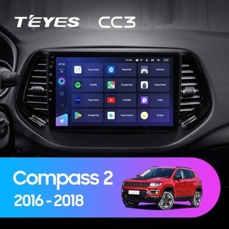 Navigatie Auto Teyes CC3 Jeep Compass 2 2016-2018 4+64GB 10.2" QLED Octa-core 1.8Ghz, Android 4G Bluetooth 5.1 DSP - Img 2