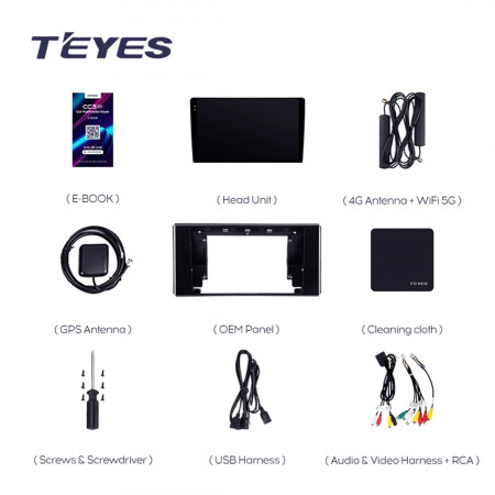 Navigatie Auto Teyes CC3 Toyota Land Cruiser 12 J300 2021-2023 6+128GB 9" QLED Octa-core 1.8Ghz, Android 4G Bluetooth 5.1 DSP - Img 6